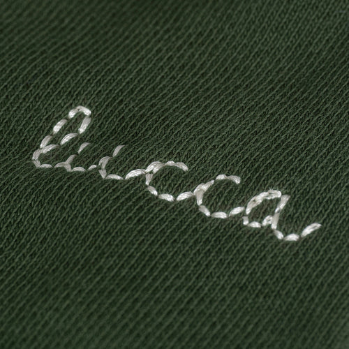 green stitching
