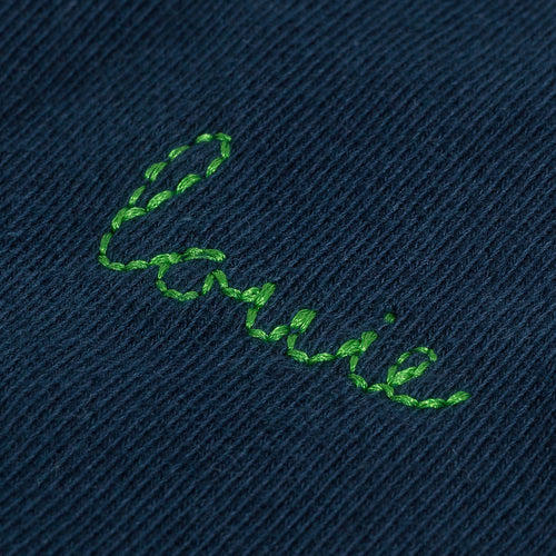 navy stitching